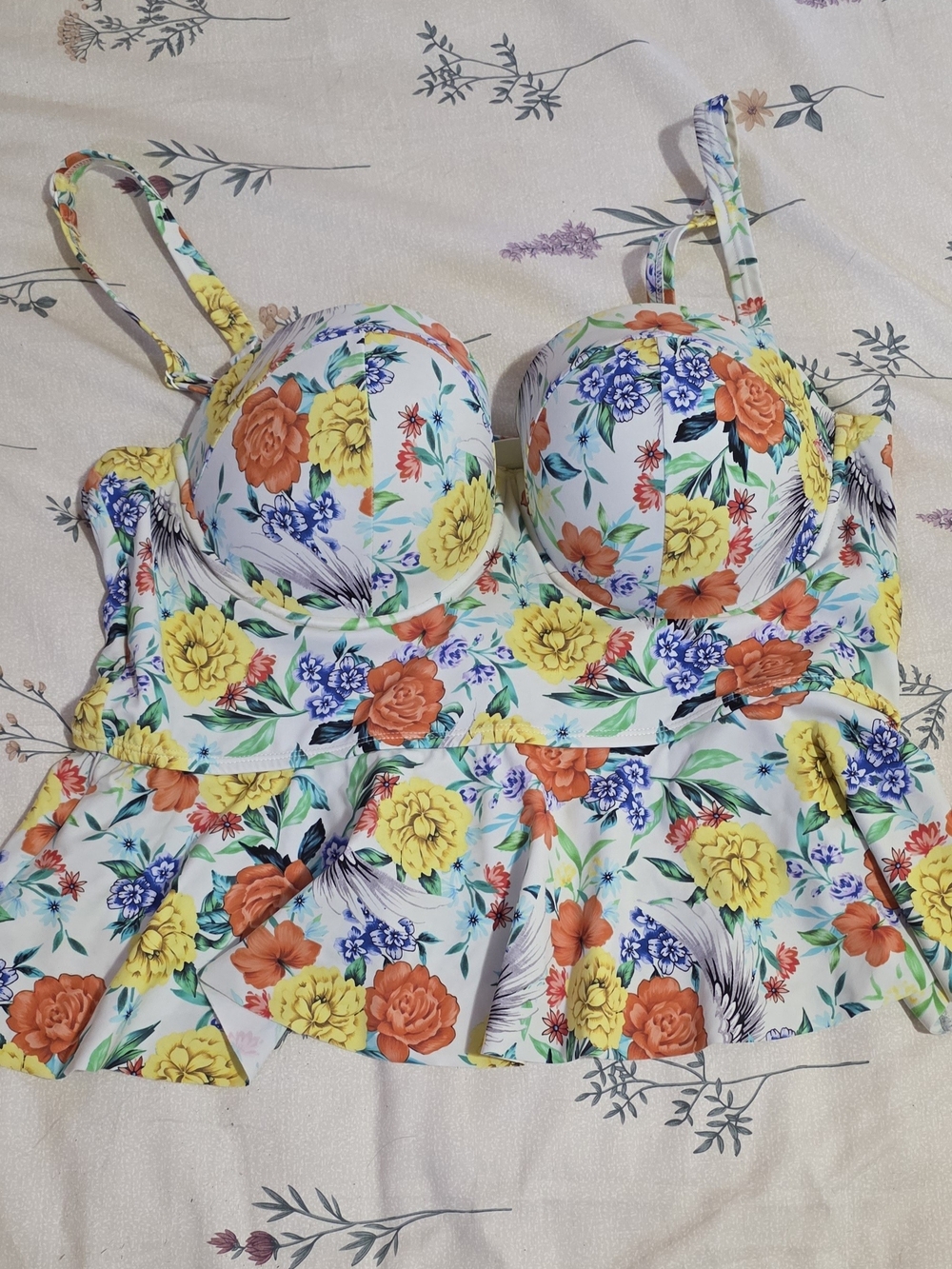 torrid Floral Swim Top - Picture 3 of 7